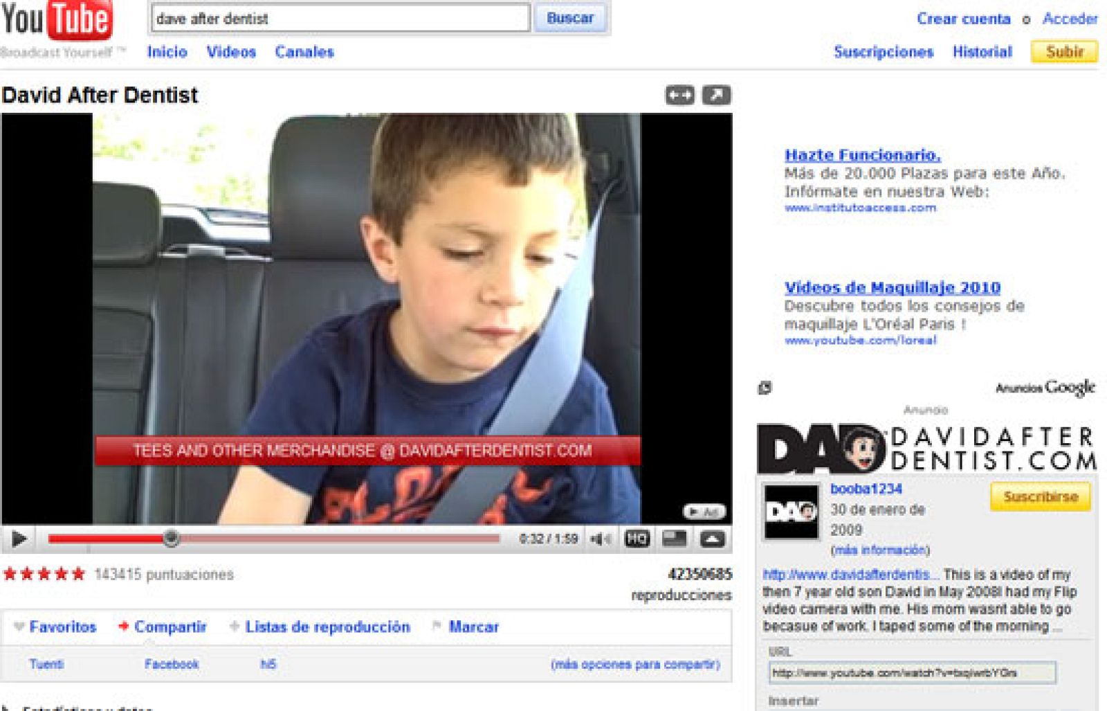 Lo más visto en Youtube durante el 2009 | Ver