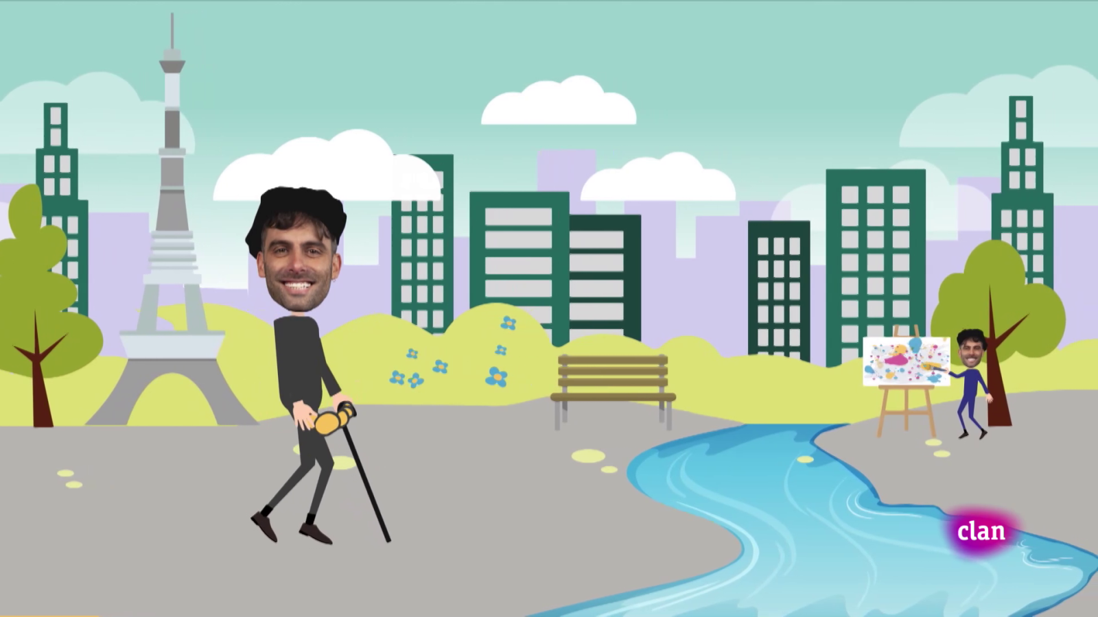 MATEMÁTICAS - ¿Cuánto mide la Torre Eiffel? - Aprendemos en Clan | Ver