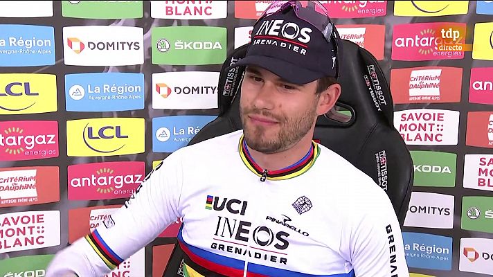 Ciclismo - Dauphiné 2022 | Ganna derrota a Van Aert en la crono