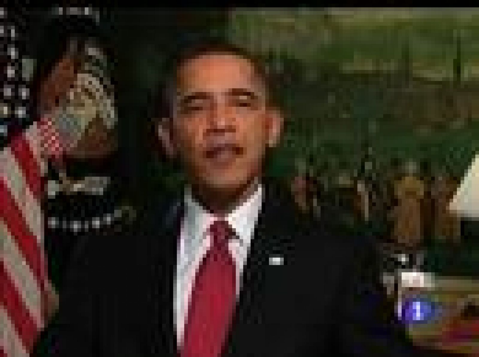 Barack Obama, Nicolas Sarkozy, Gordon Brown y Dimitri Medvedev coinciden en que 2009 ha sido el año de la crisis económica, pero auguran que 2010 será el de la recuperación. Al menos, así lo han manifestado en sus mensajes de Año Nuevo. (01/01/2010).