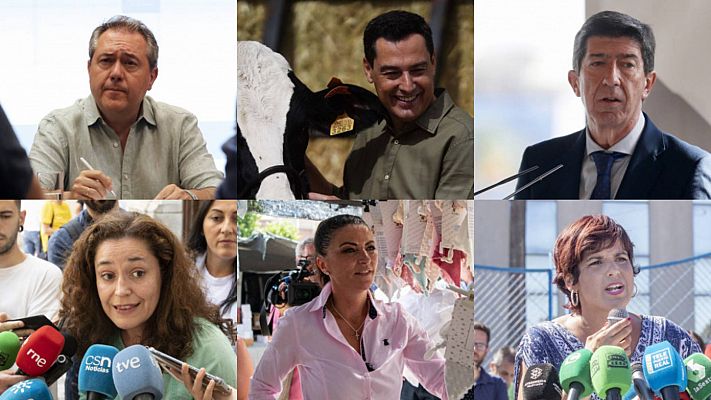 Telediario 2 - Movilizar a los votantes, el objetivo en la sexta jornada de campaña en Andalucía