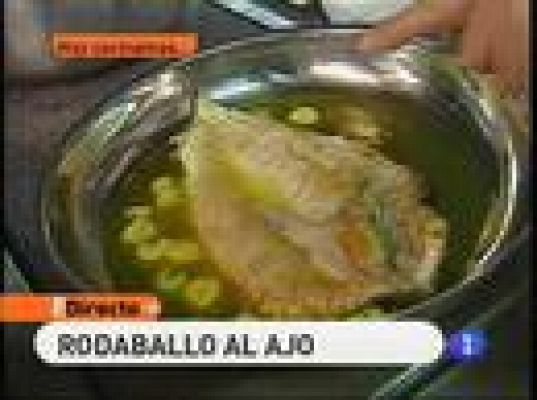 Rodaballo al ajo