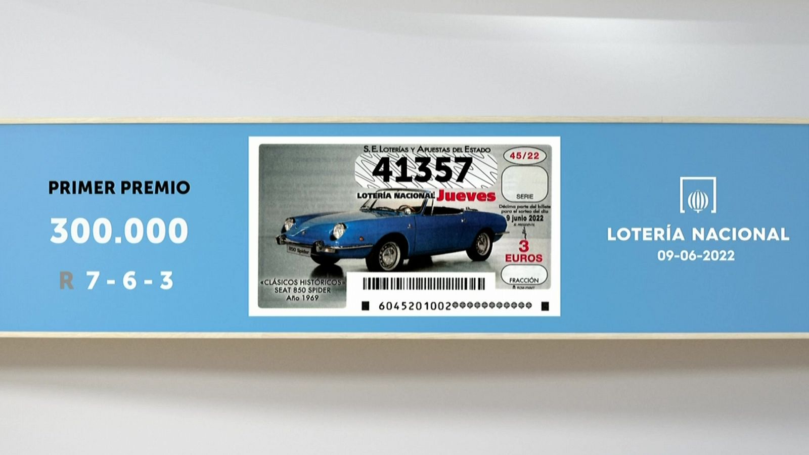 Sorteo de la Lotería Nacional del 09/06/2022 - Ver ahora