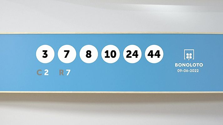 SELAE - Sorteo de la Lotería Bonoloto del 09/06/2022