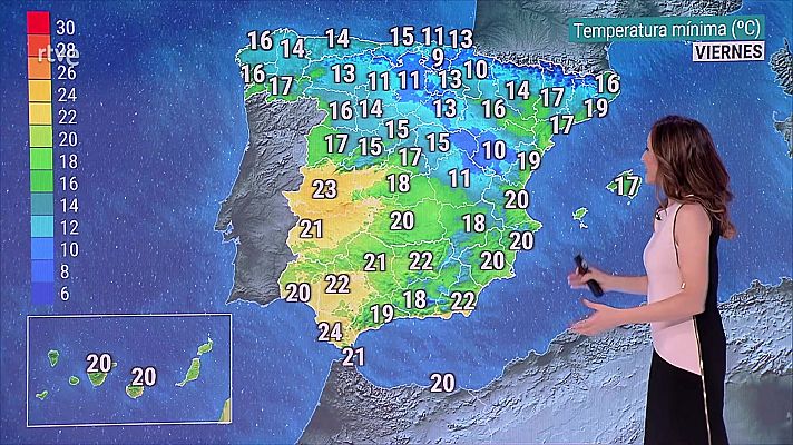 El tiempo - Intervalos de viento fuerte en el Ampurdán, bajo Ebro y puntos de Canarias