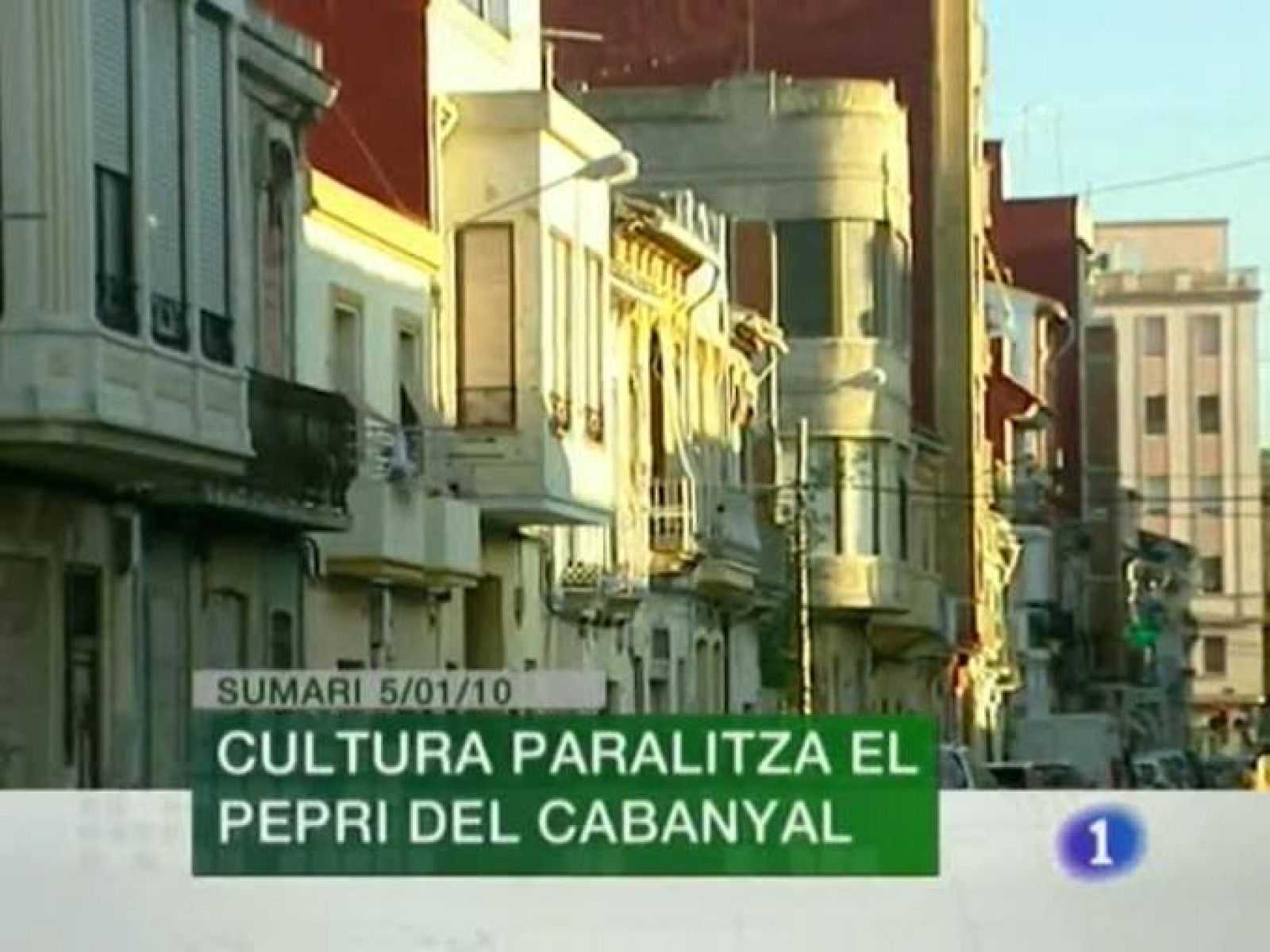  L'Informatiu. Informativo Territorial de la C.Valenciana (05/01/10)