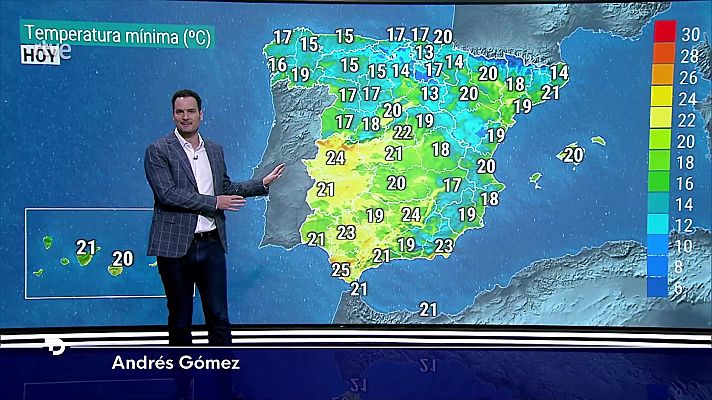 Probables tormentas fuertes en el norte de Castilla y León. Temperaturas altas en la mitad sur y nordeste