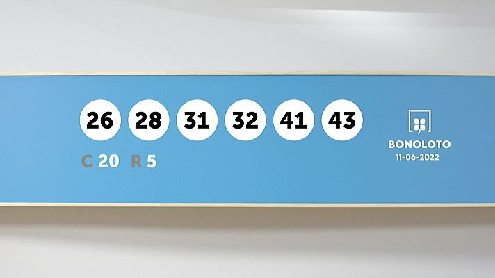 SELAE - Sorteo de la Lotería Bonoloto del 11/06/2022
