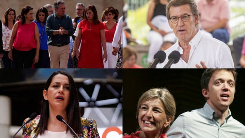 Los 'barones' socialistas, Feijóo, Arrimadas y Díaz protagonizan el último domingo de campaña en Andalucía