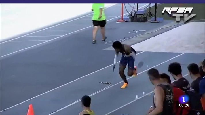 Telediario Matinal - Jordan Díaz bate su récord de España de triple salto