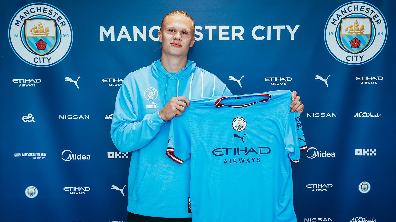 Haaland es presentado con el Manchester City      