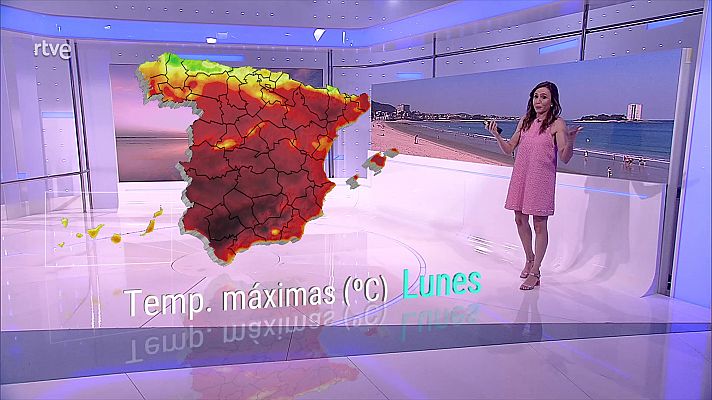 Temperaturas elevadas en el interior de Mallorca, en la mitad sur y en áreas de la meseta norte y del nordeste peninsulares   