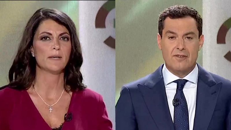 Moreno dice que su pacto es "con los andaluces" y Olona le insta a que diga con quin va a gobernar