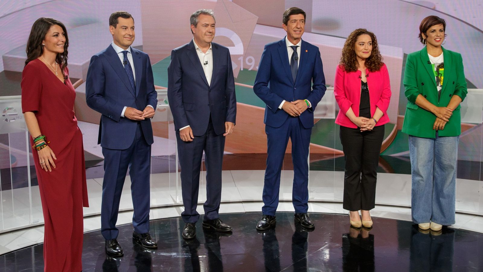 Minuto de oro de los candidatos en el segundo debate de las andaluzas