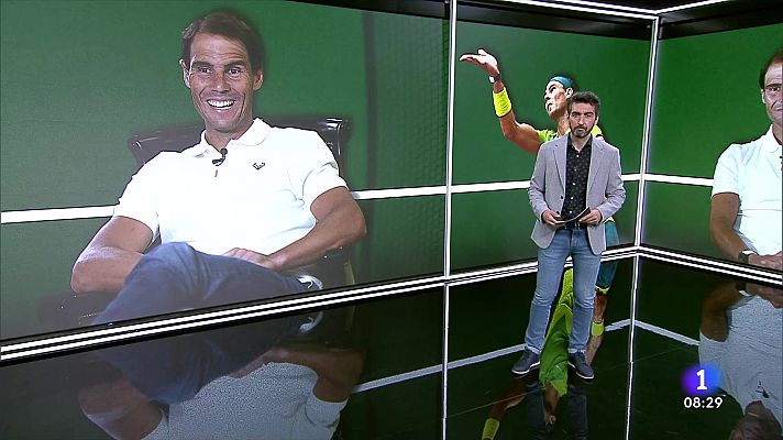 Rafa Nadal vuelve a entrenar para preparar Wimbledon