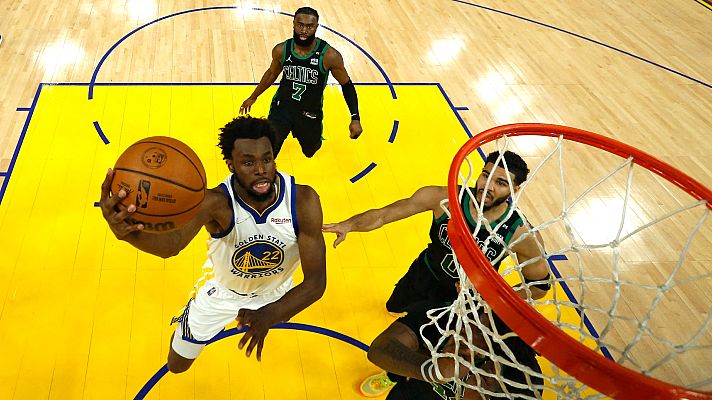 Telediario Matinal - Los Warriors vencen a los Cetics y se quedan a una victoria del anillo de la NBA