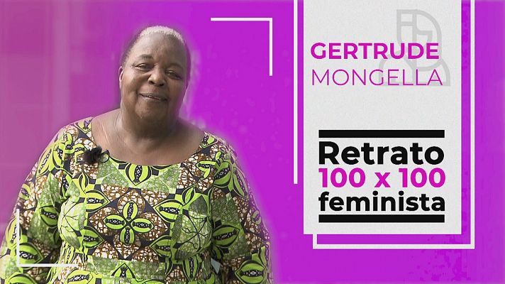 Objetivo Igualdad - Retrato 100x100 feminista: Gertrude Mongella
