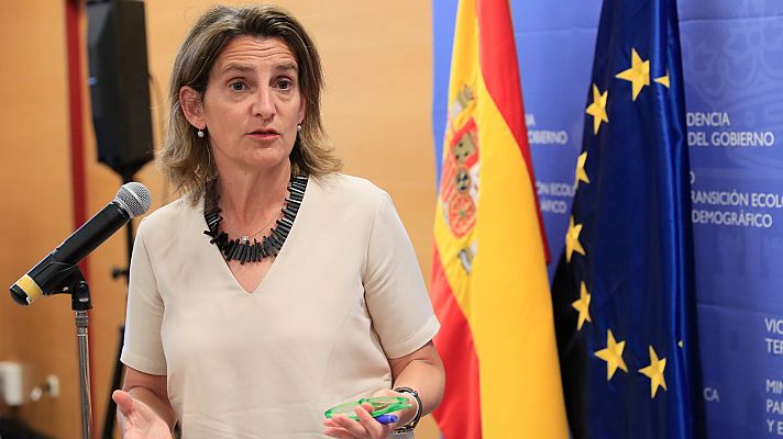Telediario 2 - Ribera: "No, no nos hemos equivocado, el precio está por debajo de lo que hubiésemos pagado sin el tope al gas"
