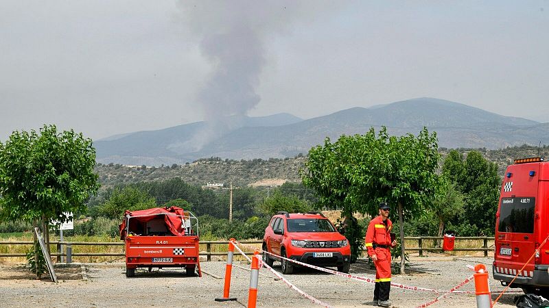 Las altas temperaturas multiplican los incendios en Cataluña y Navarra