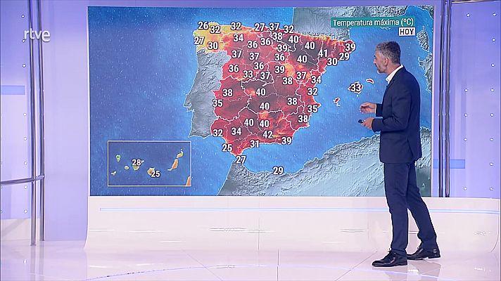 Las temperaturas máximas bajarán en el tercio occidental peninsular y la meseta sur y subirán en el área cantábrica y el nordeste de Cataluña            