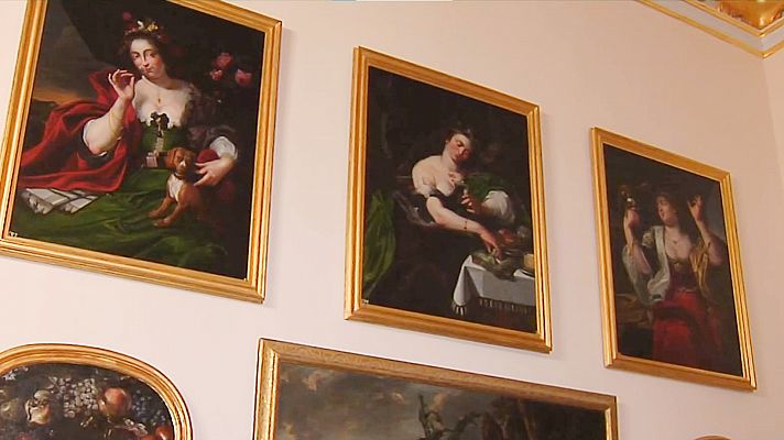 Telediario 2 - La Granja de San Ildefonso reordena su colección pictórica