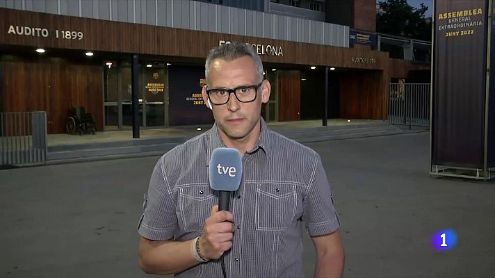 Telediario 2 - Laporta recibe el respaldo de la Asamblea para activar las palancas económicas