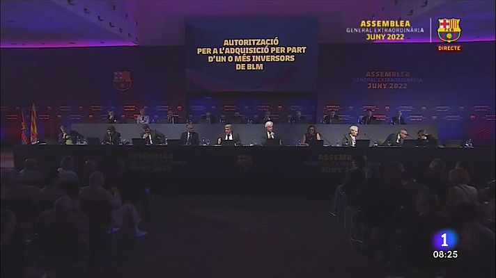 Telediario Matinal - Los socios del Barça dan el visto bueno a las activaciones económicas de Laporta