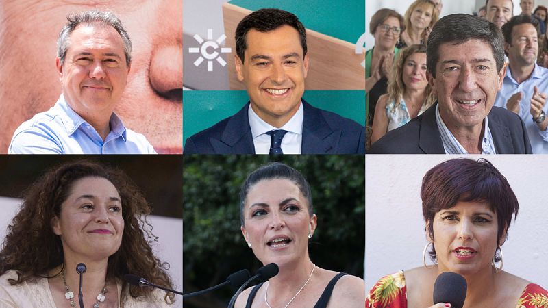 Los candidatos apuran las ltimas horas de la campaa de las elecciones andaluzas para pedir el voto