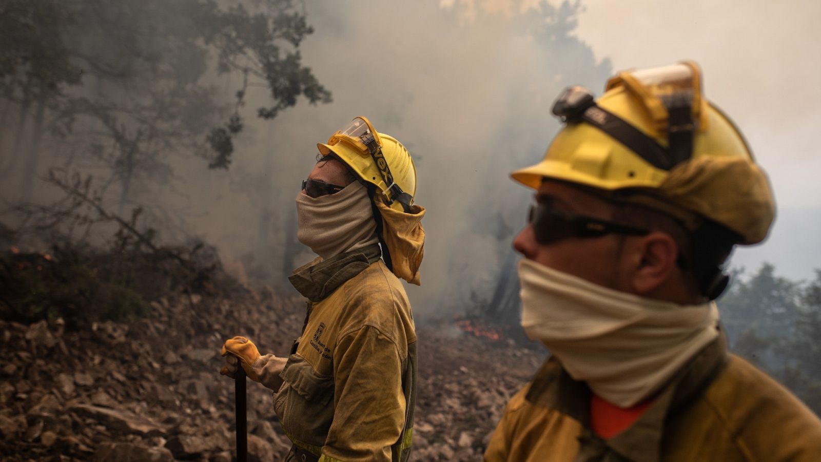 Una decena de incendios están activos en toda España