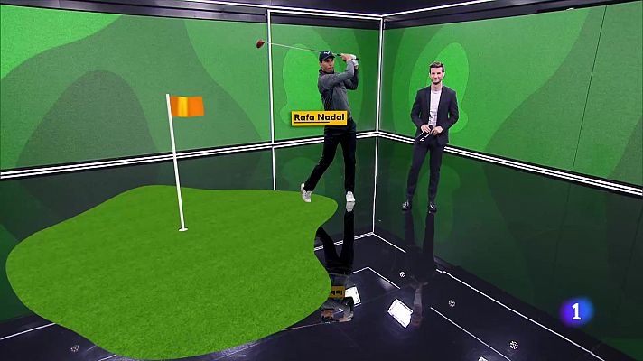 Telediario Fin de Semana - Rafa Nadal termina cuarto tras la primera jornada del campeonato de golf de Baleares