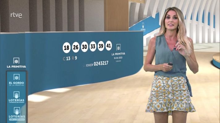 Loterías - Sorteo de la Bonoloto y Primitiva del 18/06/2022