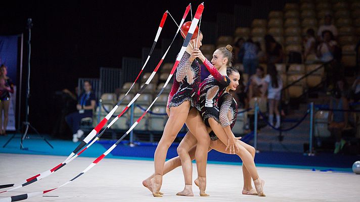 Gimnasia rítmica - Plata para España en el ejercicio de cintas y pelotas