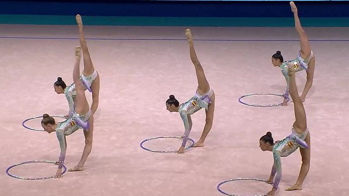 Gimnasia rítmica - Gran actuación de España en la final de aro por equipos