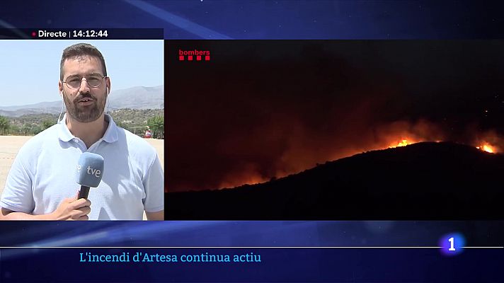 L'Informatiu - L'incendi de la Noguera afecta unes 2.700 hectàrees