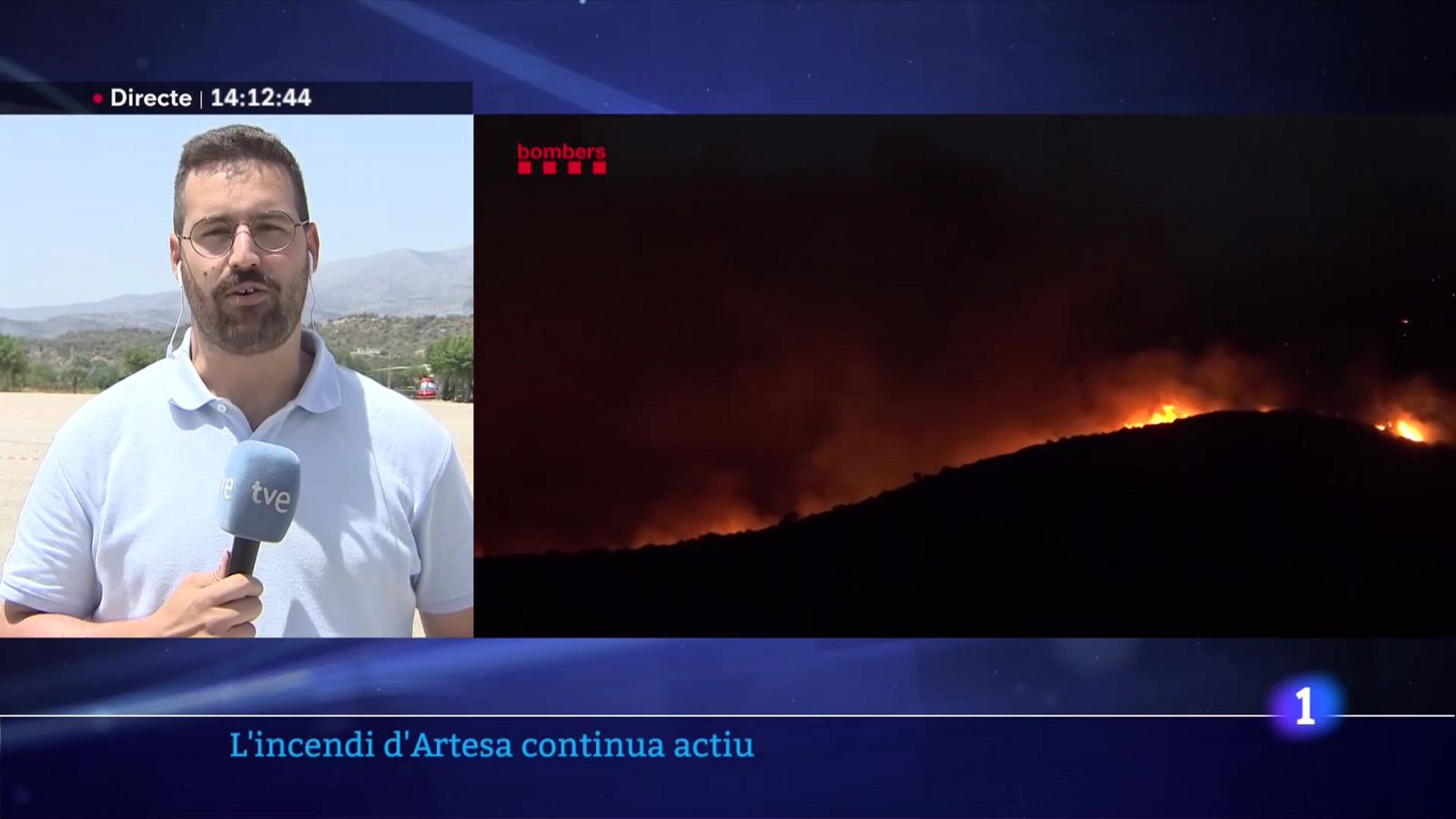 L'incendi de la Noguera afecta unes 2.700 hectàrees