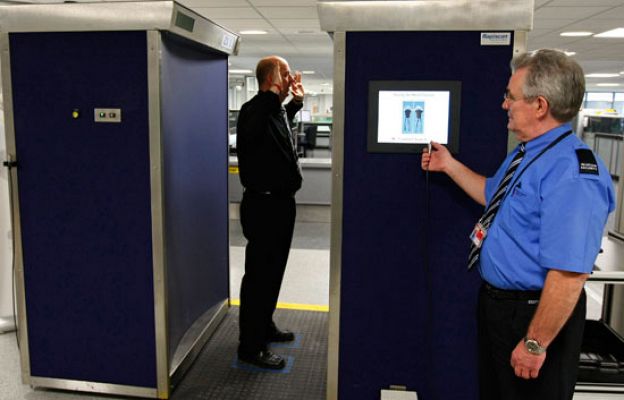 Escáneres corporales en aeropuertos