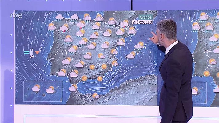 Nuboso o cubierto con precipitaciones en Galicia y Cantábrico