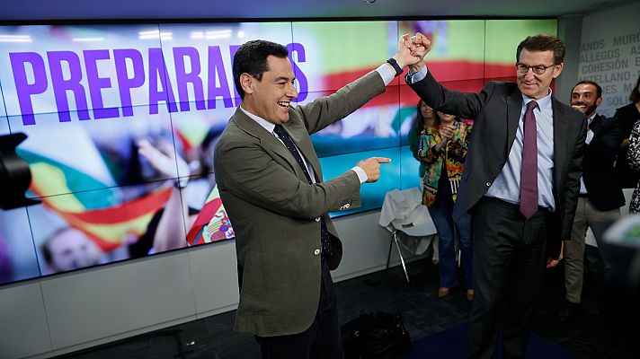 Informativo 24h - Feijóo dice que España está "pasando página" del "radicalismo" y que en Andalucía "ha triunfado la moderación"