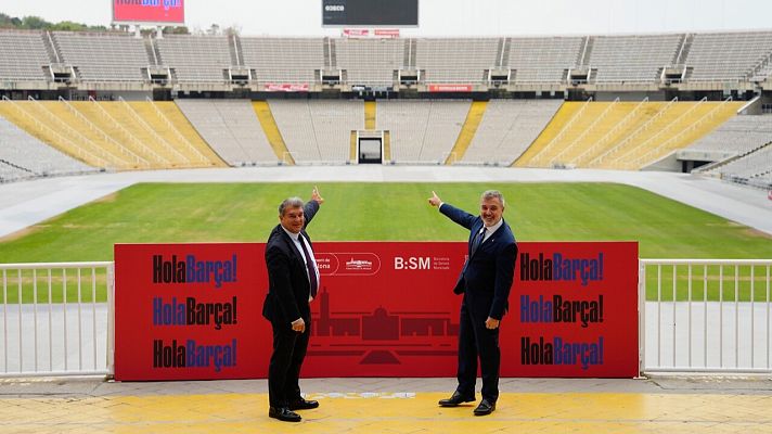Telediario 1 - El Barça invertirá entre 15 y 20 millones en su traslado al Estadio Olímpico