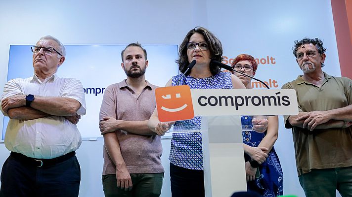 Telediario 2 - La salida de Mónica Oltra del Consell deja tres puestos vacantes en Compromís