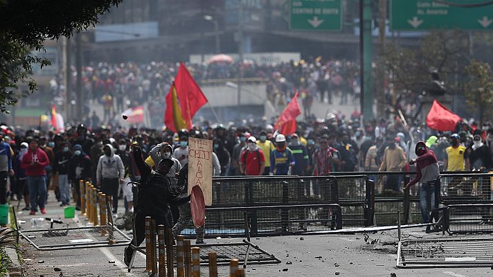 Telediario 2 - Noveno día de protestas en Ecuador contra Guillermo Lasso