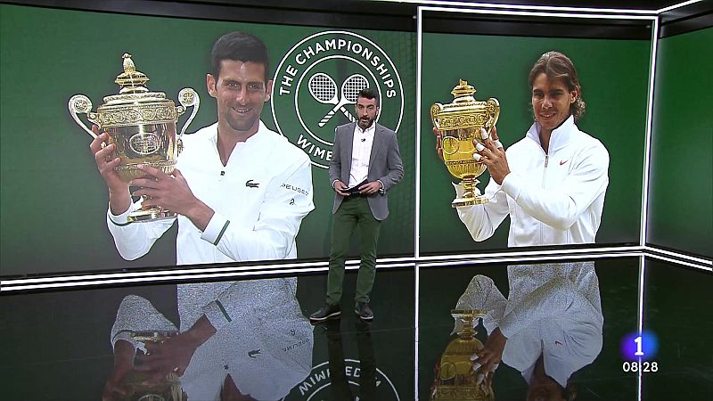 Nadal y Djokovic van por diferentes partes del cuadro y no se cruzarían hasta la final de Wimbledon   