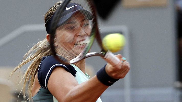 Telediario Matinal - Paula Badosa se enfada tras caer en Eastbourne, su test antes de Wimbledon