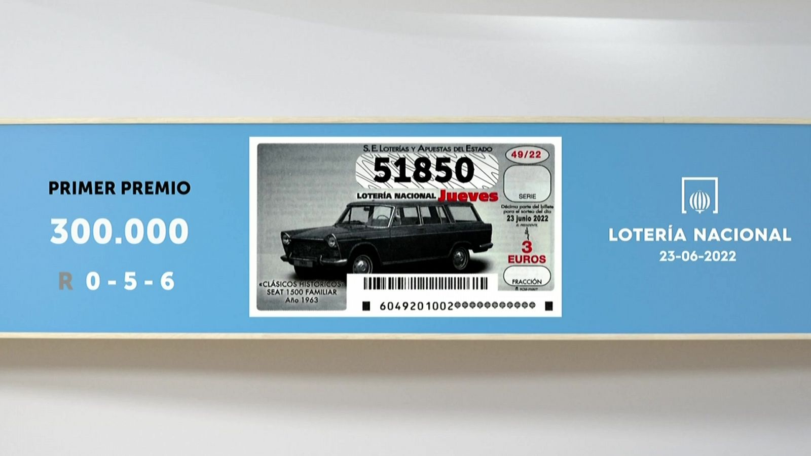 Sorteo de la Lotería Nacional del 23/06/2022 - Ver ahora