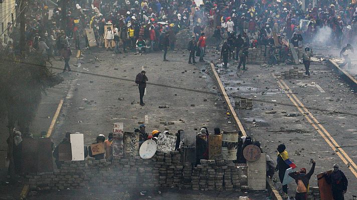 Los manifestantes se hacen fuertes en Ecuador