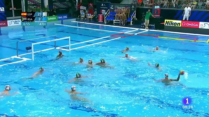 La selección española de waterpolo, invicta en el Mundial