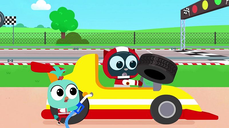 Milo the racing driver