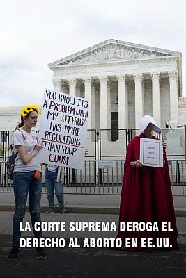 Telediario 2 - La Corte Suprema deroga el derecho al aborto en EE.UU.