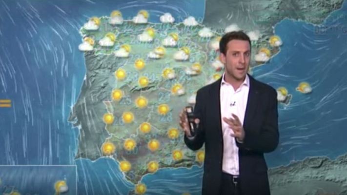 El tiempo - Un frente atlántico dejará lluvias al norte de la península