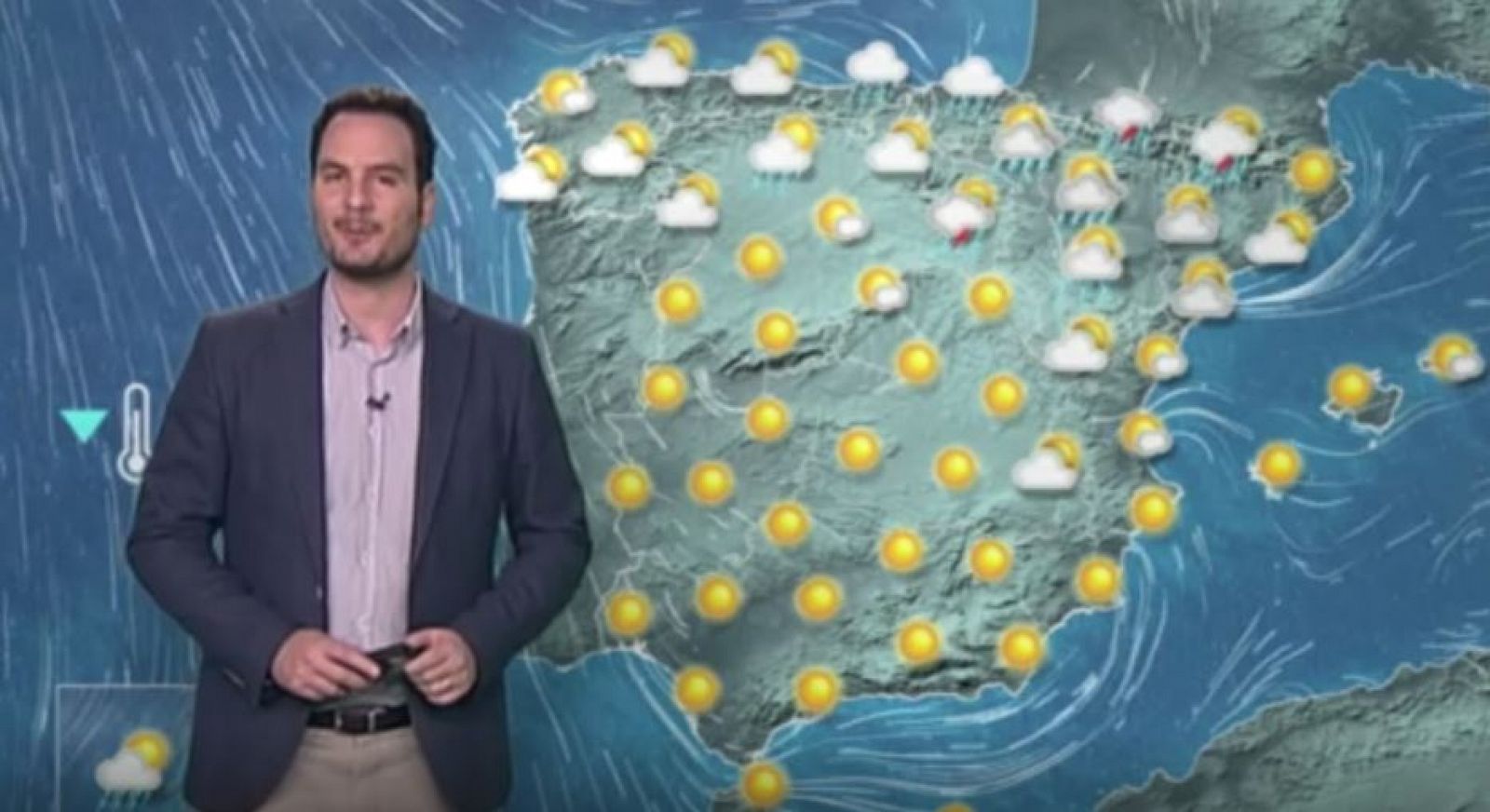 El tiempo: Lluvias en el norte y vientos fuertes en el Estrecho y Alborán | RTVE Play